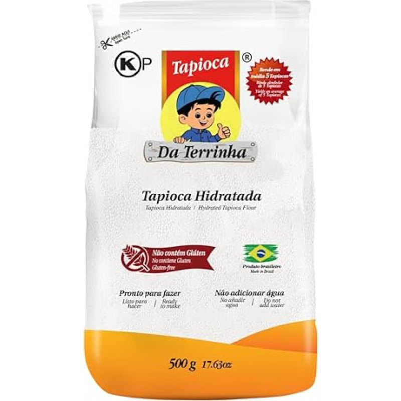 Goma Pronta para Tapioca DA TERRINHA, Brazilijos tapijoka, hidratuota, maišelis 500 g