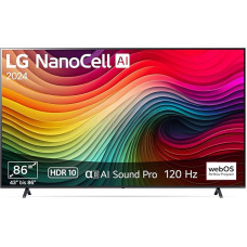 LG 86NANO81T6A TV 86 Inch (218 cm) NanoCell TV (α8 4K AI Processor, HDR10, up to 120 Hz) [Model Year 2024]