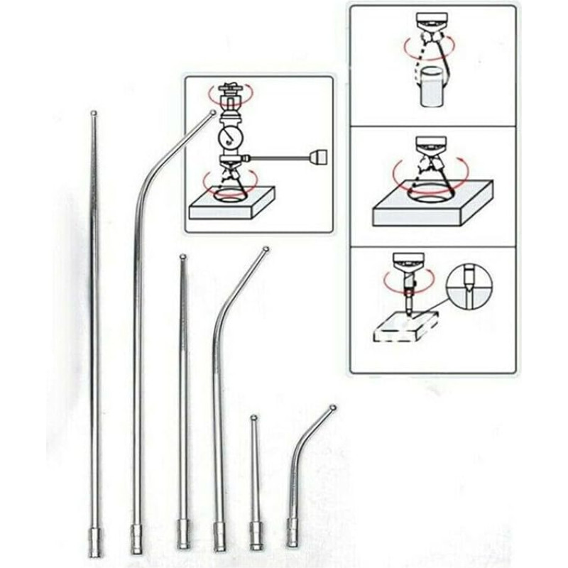 Präziser Mittelfinder, 6-teiliges Messuhr-Test-Koaxialanzeige-Set für Fräsaufgaben