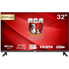 RCA E32-RH1Q1L TV 32 Inch (81 cm) TV, HD, Ultra Clear, Triple Tuner (DVB-T2/S2/C), Hotel Mode, 2024