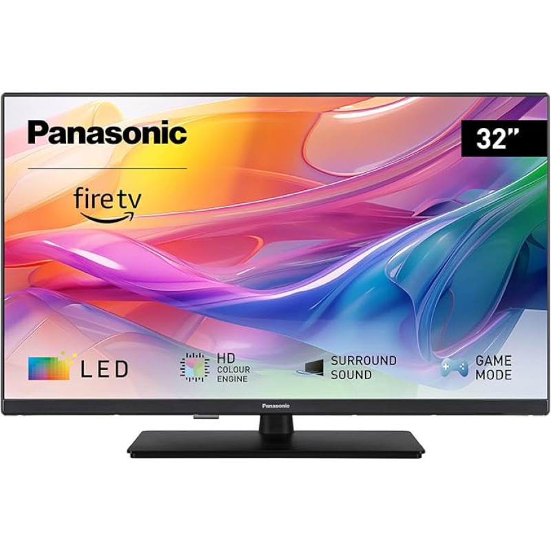 Panasonic TV-32S50AEZ, S50A Series 32 Inch HD LED Smart TV, 2024, Fire TV, HD Colour Engine, HDR, Alexa Voice Control, Gaming Mode, Media Player, for An Extraordinary Visual Experience