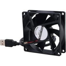 BQLZR Black 8CM 8025 USB Power Ball Bearing Computer Case Cooling Fan 5V 1300RPM