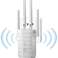 WLAN stiprintuvas 1200M WLAN kartotuvas - 1,2 Gb/s WiFi ilgintuvas su dviejų juostų 5 GHz ir 2,4 GHz WiFi signalo stiprintuvu su Ethernet prievadu namams