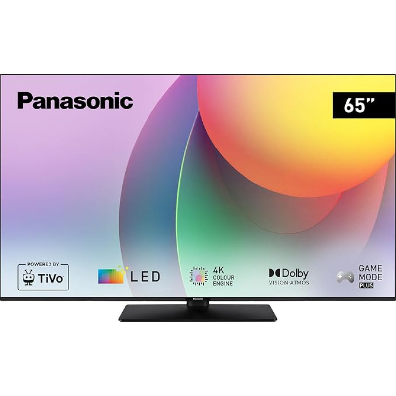 Panasonic TB-65W60AEZ, W60 Series 65 Inch 4K Ultra HD LED Smart TV, 2024, TiVo, 4K Colour Engine, Dolby Vision & Atmos, Game Mode Plus, for an Extraordinary Visual Experience