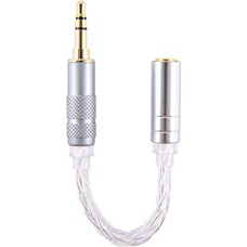 Yaowanguan 3.5 mm Stereo Male to 2.5 mm Balanced Female Adapter Cable / Headphone / Amplifier Male to Male Gold-Plated OCC Converter Plug Adapter 14 cm / 5.51 Inches