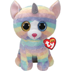 Ty - Beanie Boo's TY99985 Heather the Cat Unicorn Pliušinis žaislas, įvairiaspalvis, 70 cm