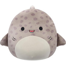 Squishmallows Original Jazwares Plüsch, Leopardenhai, 30,5 cm, Grau gepunktet, Größe M