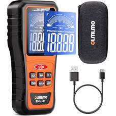 EMF Meter, 4-in-1, Temperature Field, Electric Field, High Frequency Field, Magnetic Field Strength Meter, Rechargeable Radiation Detector for Temperature Measurement, 5 g Mobile Tower, WiFi Signal