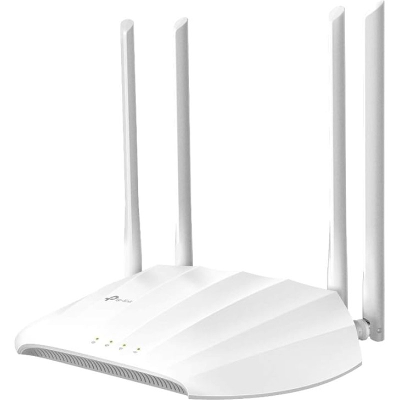 TP-Link TL-WA1201 WLAN dviejų dažnių prieigos taškas 1267Mbit/s (867Mbit/s 5GHz + 400Mbit/s 2.4GH, palaiko pasyvųjį PoE, 4 fiksuotos antenos), baltas (pakuotė po 1)