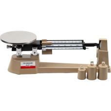 OLSKFUH Mechanical Scale with Three Bars, 2610 G/0.1 G Laboratory Analysis Weight Set with Zero Setting, Tare and Magnetic Damping, No Battery Required, for Electronics