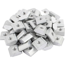 sourcing map Aluminium Solar Panel Mounting Brackets Centre Clamp for Framed Panels DE de Pack of 50