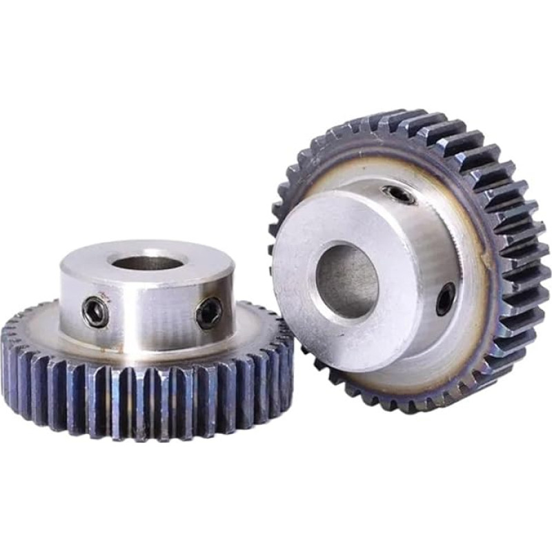 Pavaros krumpliaračių krumpliaračių variklio pavarų dėžė 1M Spur Gear Metalinė pavara 8 ~ 12 mm skylė 45 # plienas 1M 40 dantų ~ 100 krumpliaračių metalas (spalva: 60 dantų, dydis: 10 mm) ( spalva: 44 dantys, dydis: 10 mm)