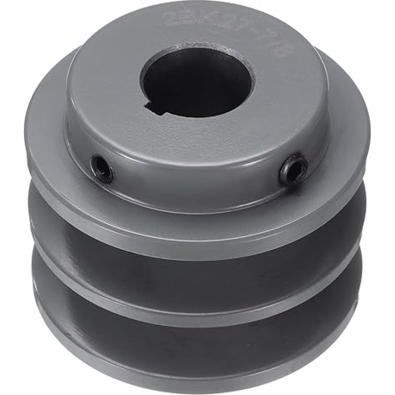 išteklių žemėlapis Keilriemenscheibe 2BK27-7/8 Zoll Bohrung 2,7 Zoll OD Doppelrillen-Webscheibe auf Größe gebohrte Scheibe, Gusseisen, Riemenabschnitt für 3L oder B-Riemen