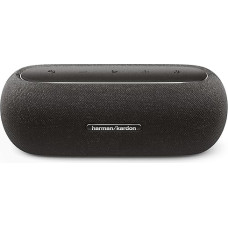 Harman Kardon Luna Bluetooth Box in Black - Portable Waterproof Bluetooth Speaker - Up to 12 Hours Battery Life