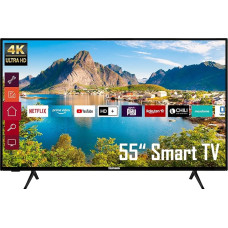 Telefunken XU55K700 55 Inch TV / Smart TV (4K Ultra HD, HDR Dolby Vision, Triple Tuner) - 6 Months HD+ Including [2022] [Energy Class G], Black