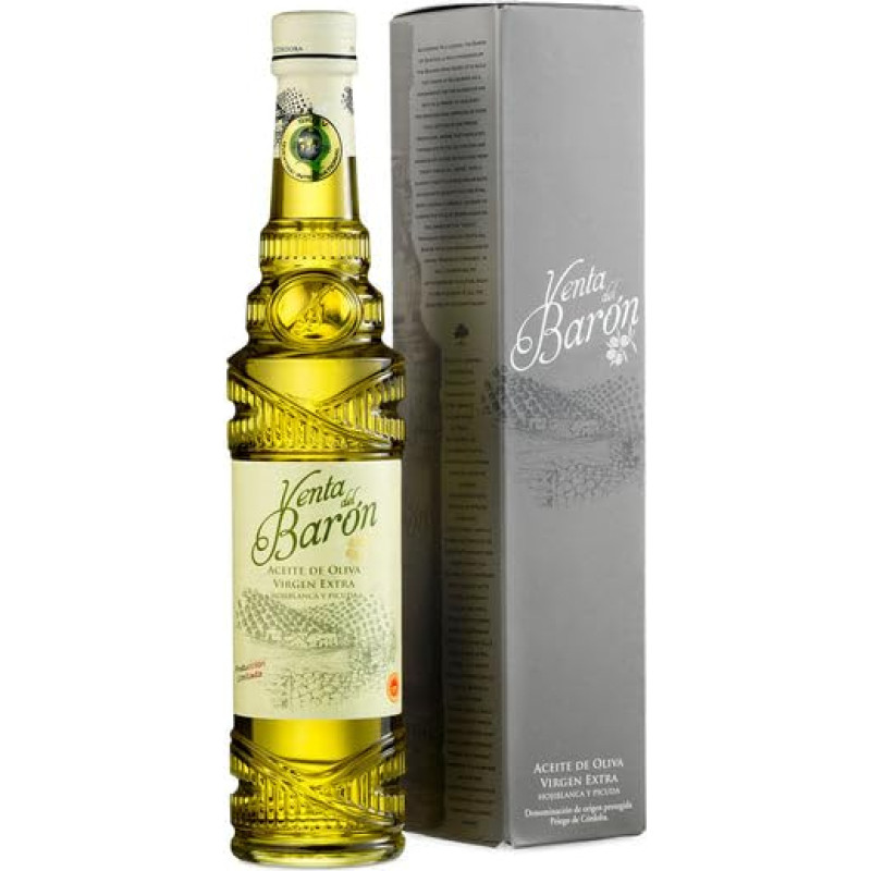 Venta del Barón - Award Winning Premium Extra Virgin Olive Oil - Cold Pressed - Very High Polyphenol Content - 500ml