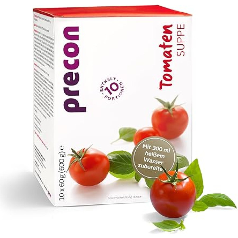 Precon BCM Diet Slimming Soup - Tomato Soup - 10 Servings (600g) - Meal Replacement for a Weight Control Diet