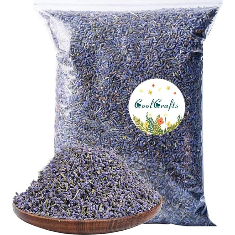 CoolCrafts Levandų gėlės 900 g džiovintų levandų Levandų pagalvėms, muilui, kvapiesiems paketėliams, potpourri kvepalams