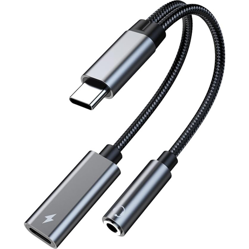 MMOBIEL USB-C-3,5 mm ausinių adapteris ir įkrovimo 32 bitų / 60 W 