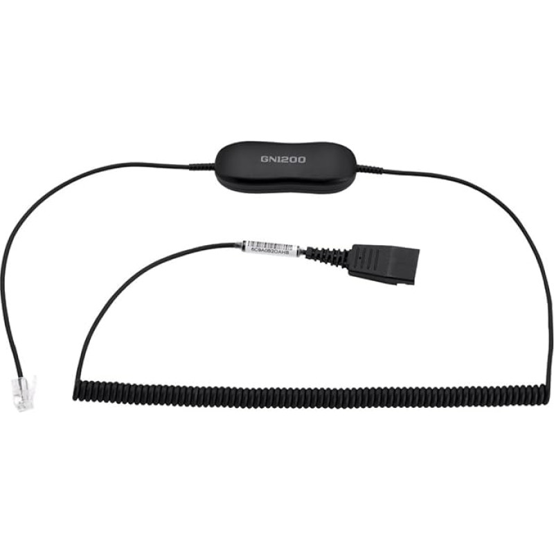 Jabra Standard Headset Cable Black (88011-102)