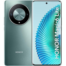 HONOR Magic6 Lite 5G išmanusis telefonas 6,78 colių AMOLED 108MP pagrindinis fotoaparatas Snapdragon 6 Gen 1 Android 13 8GB + 256GB Dual SIM Smaragdo žalia