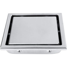 4,3 colio kvadratinis dušo grindų nutekėjimo vamzdis su nuimamu dangčiu, kvadratinė nerūdijančio plieno forma, bekvapis vonios kambario grindų nutekėjimo vamzdis Atliekų vartai Dušo nutekėjimo vamzdis virtuvei, vonios kambariui, garažui