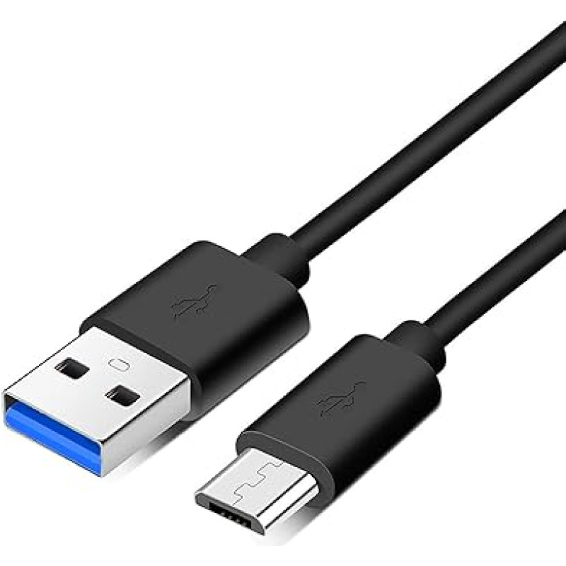 Micro USB Charging Cable Compatible with Ring, WiFi Enabled Video Doorbell (2020 Release) 2/3/3 Plus/4, Viewer Cam Camera, Camera Battery, Spot Camera Battery, Solar Battery Power Cable