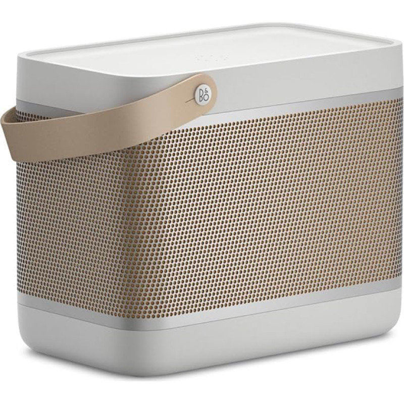 Bang & Olufsen Beolit 20 - Powerful Loud Wireless Portable Bluetooth Home Speaker with 360 Degree Sound and Integrated Qi Charging Station - Grey Mist