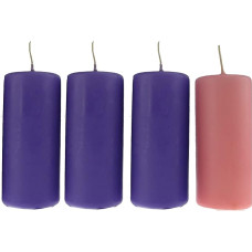 Advento vaškas Skersmuo 5 cm Aukštis 12 cm Rinkinys iš 4 vnt.