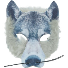 ieron Die Wolfsmaske, Halloween-Maske, Gesichtsmasken, Tiermaske, Schreimaske, waschbar, Wolf-Gesichtsbedeckung für Party, Maskerade, Cosplay