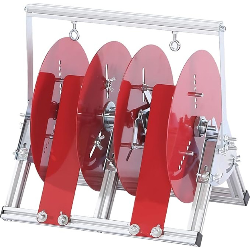 2-Bearing Cable Reel, Cable Reel Holder, Cable Reel for Electric Cables, Garden Hose, Drum, Cable Dispenser, Empty Cable Reel, Outdoor