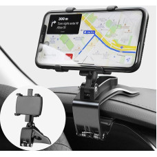 TOFURT Car Mobile Phone Holder Mobile Phone Holder 360 Degree Rotatable - Dashboard Mobile Phone Holder Car Clip Holder Car Phone Mount Suitable for 4 to 7 Inch Smartphones