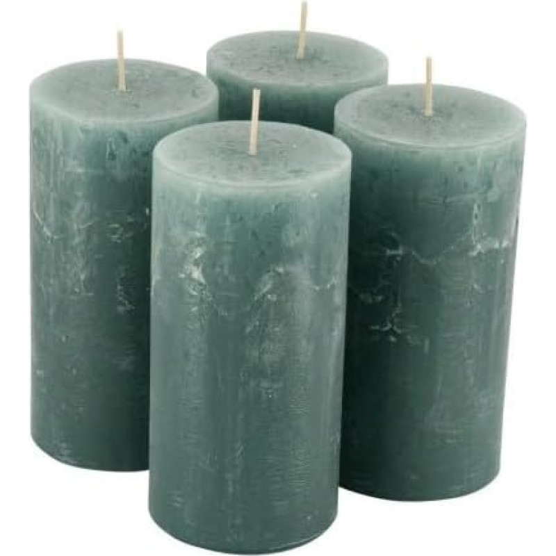 High-Quality & Rustic Pillar Candles - SafeCandle - Wax Candles / Rustic Candles / Advent Candles for Christmas