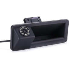 HD 8 LED bagažinės rankenos atbulinės eigos kamera, suderinama su BMW E82 E88/E90 E91 Touring E92 E93 M3 E60 E61/X1 E84/X5 E70/X6 E71/E72/F31/F10/F11/F15 F18 F22 F23 F25 F26 F30 F32 F34 F35 F36 F45 F80/X3 X4/328i