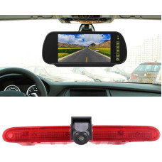 HD stabdymo žibintų atbulinės eigos kamera su 7 colių galinio vaizdo veidrodžio monitoriumi, naktinio matymo automobilio atbulinės eigos kameros pakaitalas Fiat E-Doblo 2022/Peugeot Partner 2 II Tepee Rifter/Citroen Berlingo 3 III 4 IV