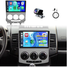 Inefala Upgrade 9 Inch Touchscreen Car Radio, 2 DIN Android 13 Radio for Mazda 5 2005-2010, 2G+64G, Wireless Carplay & Android Car, GPS/WiFi/BT/USB/RDS/FM, Microphone, Rear View Camera