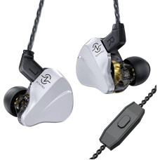 keephifi CCZ Duet BC04 PRO In-Ear Monitor ausinės, 1BA + 1DD Bass In-Ear ausinės, 10 mm dvigubo magnetinio DD laidinių ausinių laidas, nuimamas 5N OFC, IEM, skirtos popmuzikai, simfonijoms, styginiams