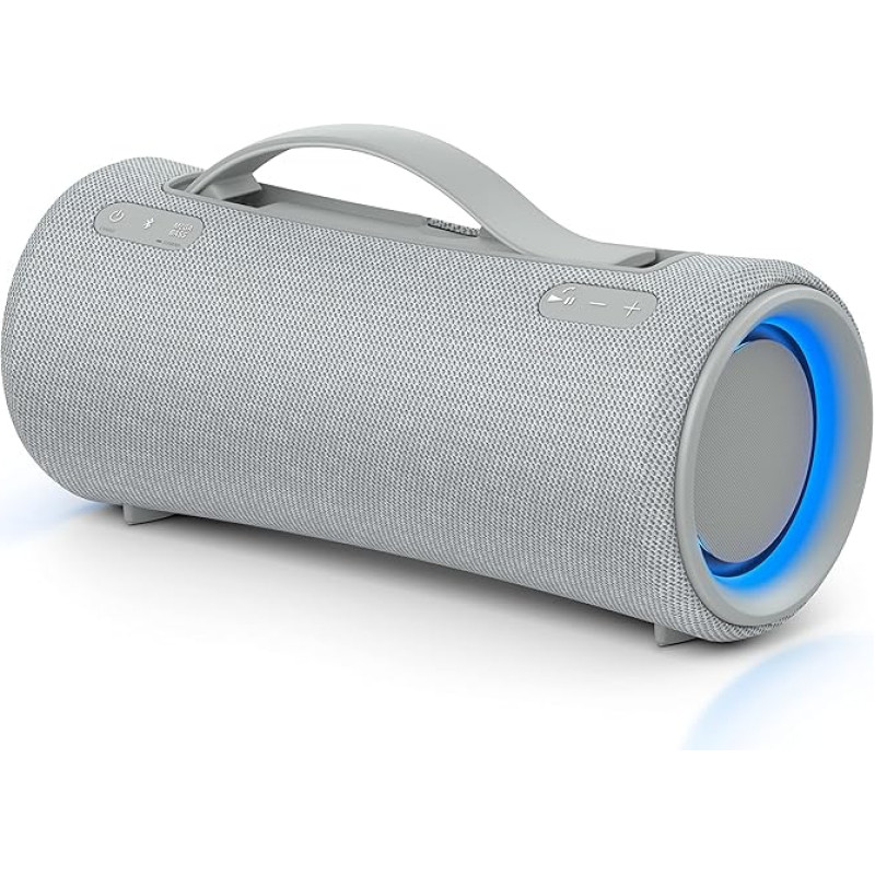 Sony SRS-XG300 - Portable Wireless Bluetooth Speaker with Strong Party Sound and Lighting - Waterproof, 25 Hours Battery Life, Smartphone and Quick Charge Function - Light Grey