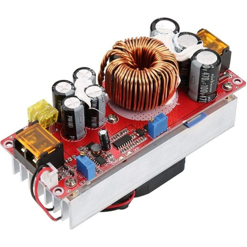 KSTE Step Up Converter, 1500W 30A DC-DC Boost Converter, DC-DC 10-60V to 12-97V Voltage Step Converter Boost CC CV Constant Current Constant Voltage Power Supply Module Up