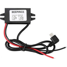 10V-50V USB-C 5V Angle Converter to connect the Beepings GPS Tracker to the vehicle's power supply, so that the GPS tracker no longer needs to be charged when the battery runs out.