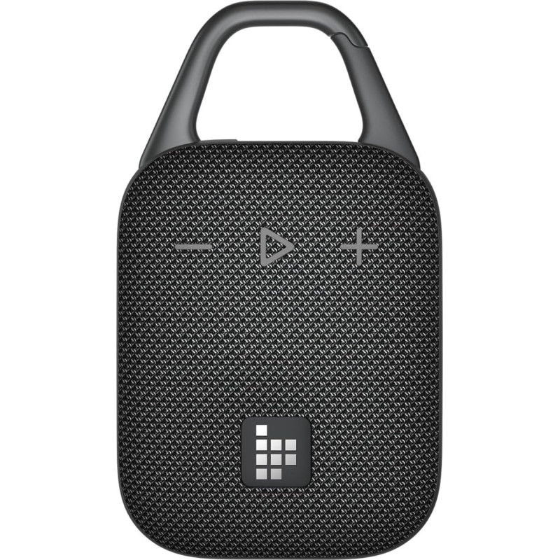 Tronsmart H1 Portable Outdoor Bluetooth Speaker Music Box, 20 Hours Playtime, Loud Sound and Powerful Bass, Integrated Carabiner, IPX7 Waterproof, Adjustable EQ, Bluetooth 5.3 (Black)