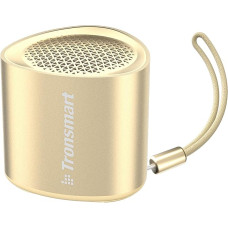 Tronsmart Nimo Mini Bluetooth Speaker, IPX7 Waterproof Music Box, 12 Hours Playtime, Stereo Pairing, Hands-Free Calls, Small Wireless Portable Speaker for Shower, Outdoor Travel, Gold