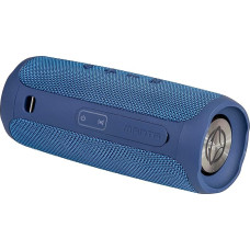 Manta Portable Bluetooth Speaker 2 x 5 W - IPX4 Waterproof - Boombox FM/USB/Micro SD Card/AUX-in - Hands-Free Kit - Super Bass - Blue - SPK130GO-BL