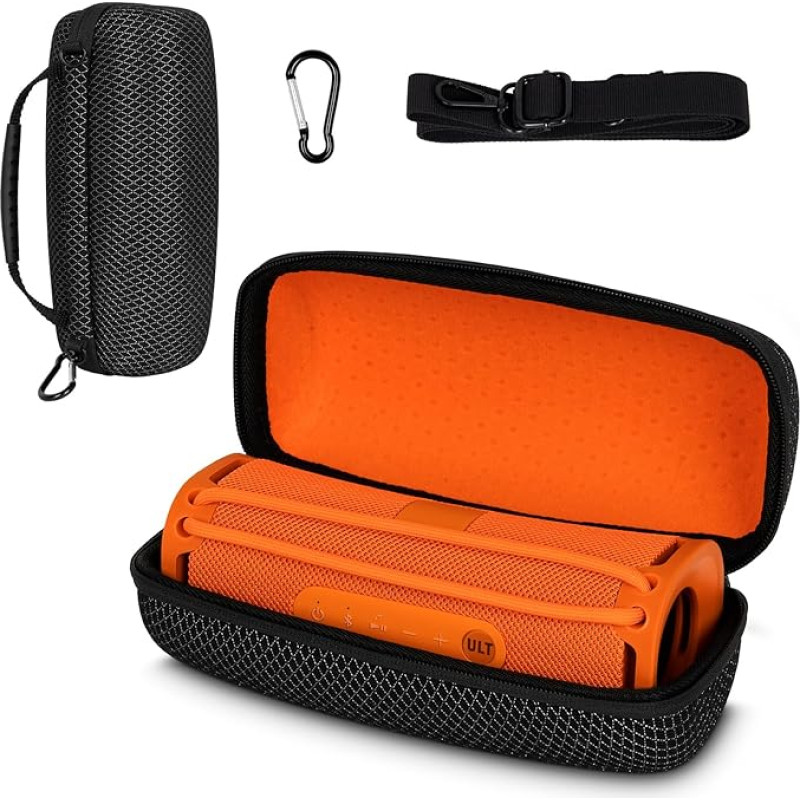 XINGFUDAO Black Hard Carrying Case for Sony ULT Field 1/SRS ULT 10wireless Bluetooth Speaker - Sound Transmitting, Shock Absorbing and Safe