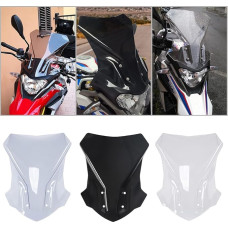 Motorcycle Double Bubble Touring Windscreen Flyscreen Windscreen Deflector Pare-Breeze Front Trim for B.M.W G310GS G310 G 310 GS 2017 2018 2019 2020 2021 2022 2023 (Light Smoke)