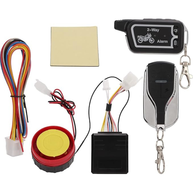 Motorcycle 2-way alarm system, anti-theft vibration sound alarm, LCD remote control, anti-theft robbery, energy saving