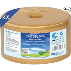 imima Zincoblock Set 4 x 3 kg - Mineraliniai akmenys žirgams su cinku, geležimi, kobaltu ir selenu - Žirgų laižymo akmenys su Viduržemio jūros druska - Papildomas maistas Mineralinis maistas Žirgų laižymo akmenys Druskos laižikliai