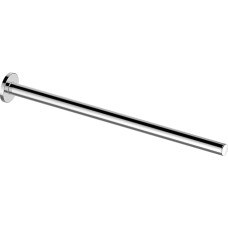KEUCO High Gloss Chrome Single Arm Rigid Metal Towel Rail 45cm Deep Bathroom Guest Toilet Wall Mounted Plan