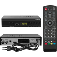 WEDETIAN HD DVB-T2 skaitmeninis imtuvas 2024 su USB medijos grotuvu, H.265 HEVC FTA Full HD PVR, USB, HDMI, SCART, skaitmeninės antžeminės televizijos imtuvas, Full HD 1080p aukštos raiškos skaitmeninis imtuvas