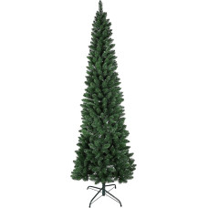 Kalėdų eglutė Slim Pine Green 210 cm paviršiaus realistinis atidarymo skėtis 58 cm skersmens (žalias)